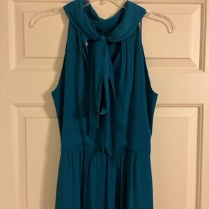 Eliza J Teal Sleeveless Maxi Dress